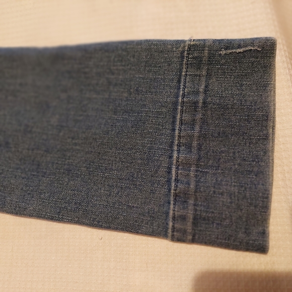 Bebe ☆ Y2k 26 Denim Capri Cropped Jeans USA Made Patchwork Rare Dope Vintage - Picture 9 of 14